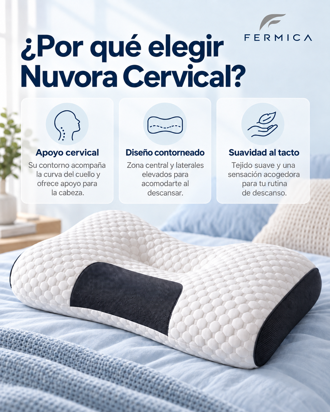Nuvora Cervical™ — Almohada Anatómica