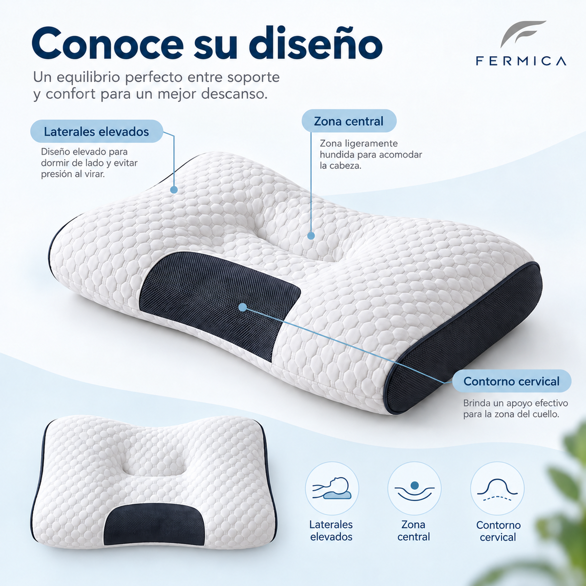 Nuvora Cervical™ — Almohada Anatómica
